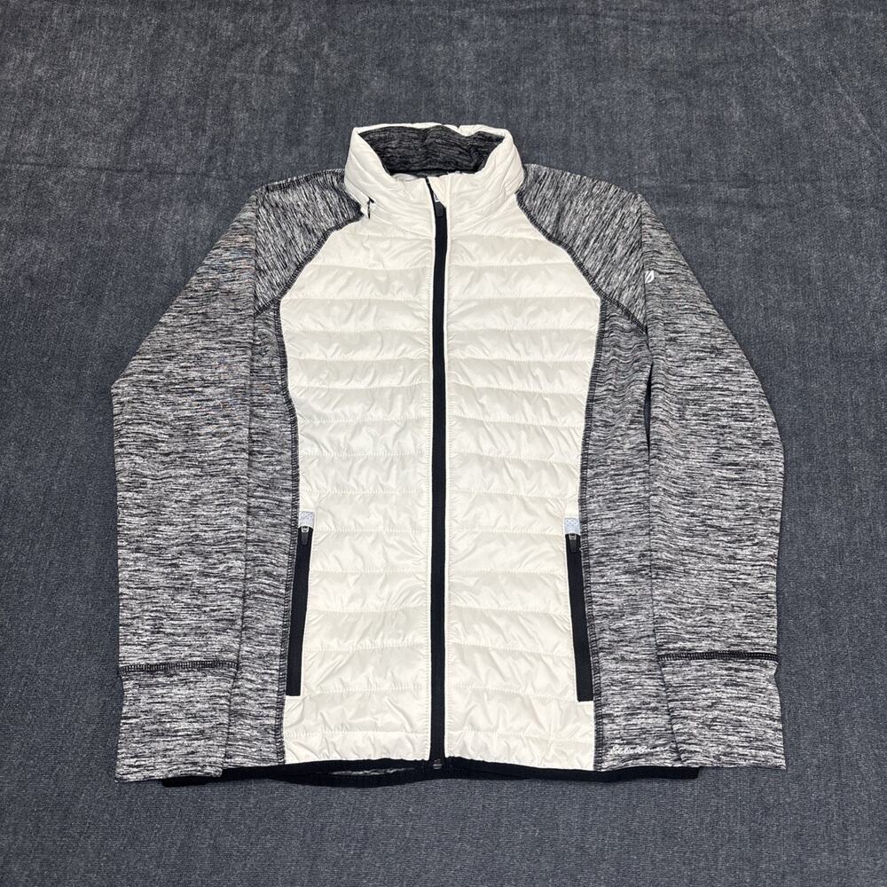 Eddie Bauer Women’s Hybrid Primaloft Jacket Size Medium Hooded Full Zip